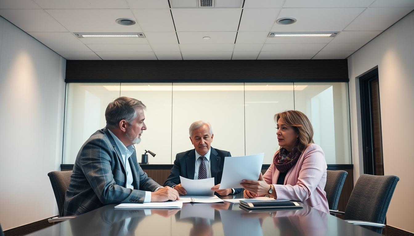 Family elder care planning discussion